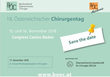 Save the Date ÖCT 2018